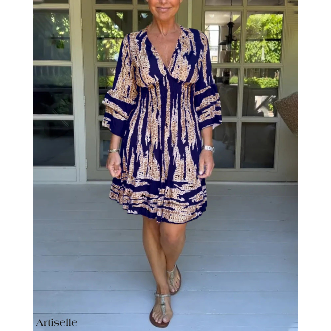Artiselle | Lily - Glamour Goddess V-Neck Dress.