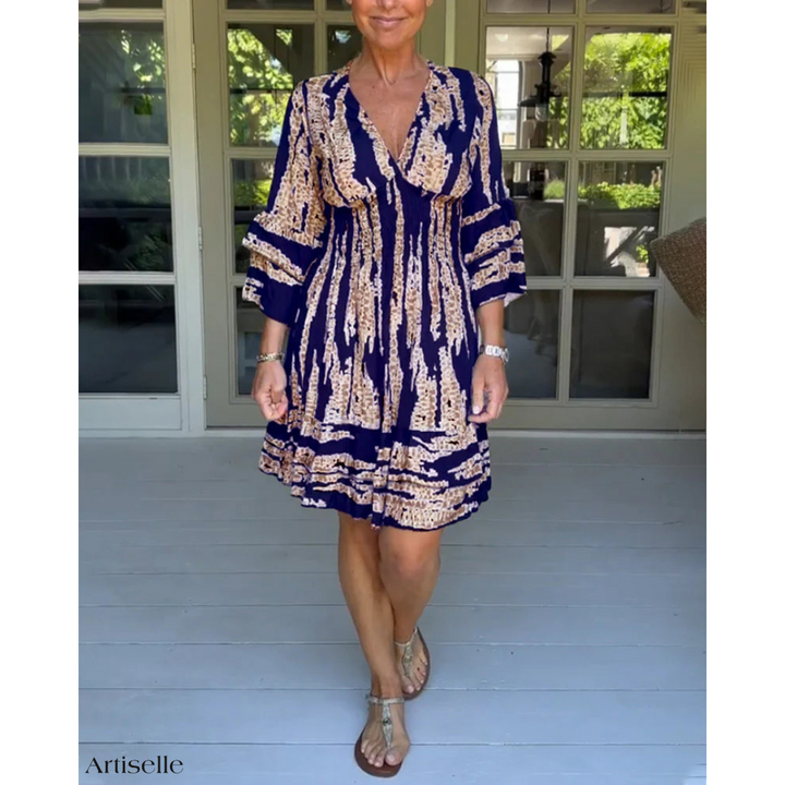 Artiselle | Lily - Glamour Goddess V-Neck Dress.