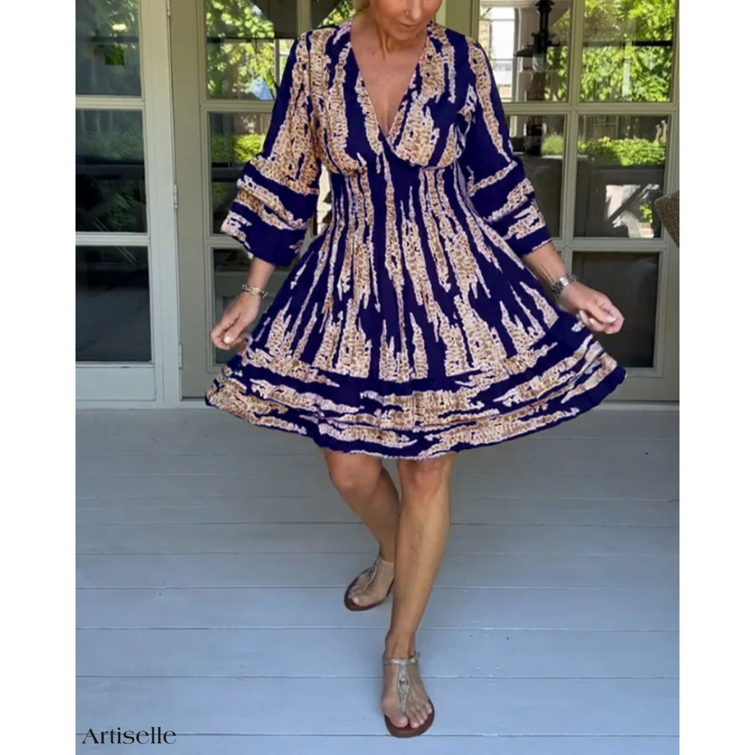 Artiselle | Lily - Glamour Goddess V-Neck Dress.