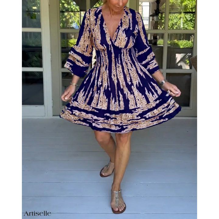 Artiselle | Lily - Glamour Goddess V-Neck Dress.