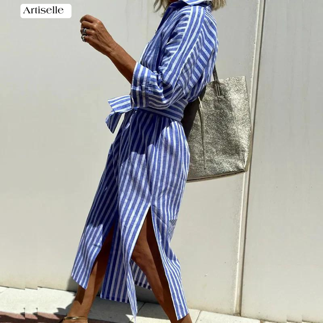 Artiselle | Chloé - Casual Striped Shirt Dress