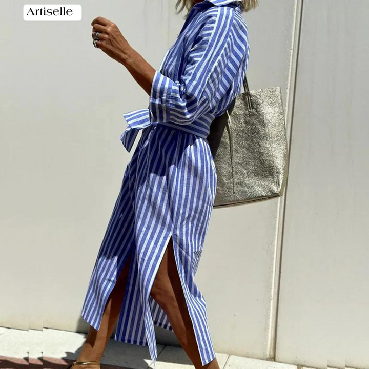 Artiselle | Chloé - Casual Striped Shirt Dress