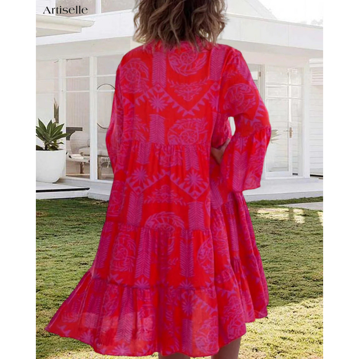 Artiselle | Willow - Boho 3/4 Sleeve Dress
