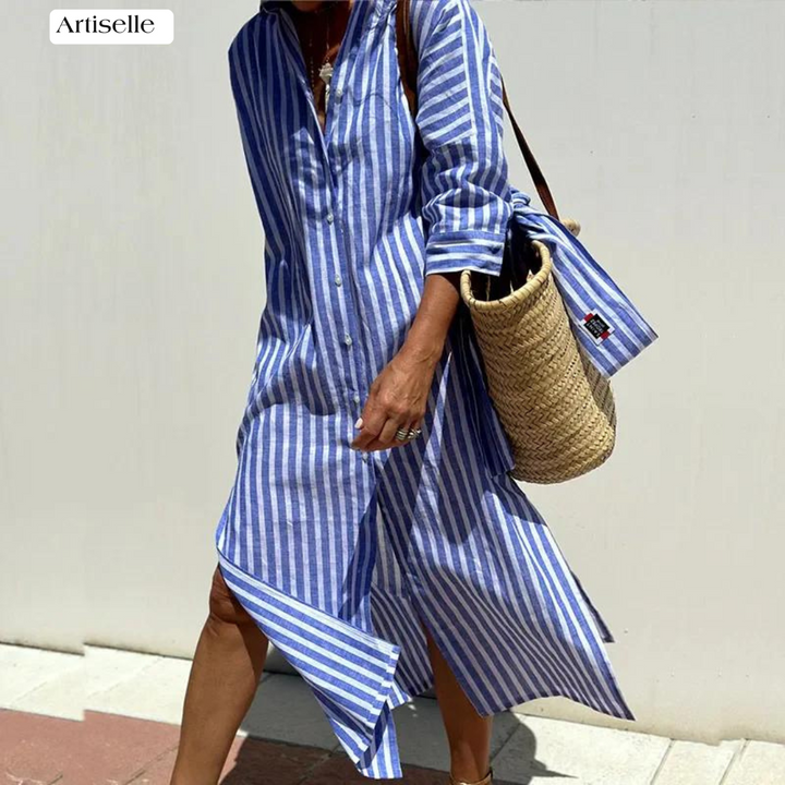Artiselle | Chloé - Casual Striped Shirt Dress