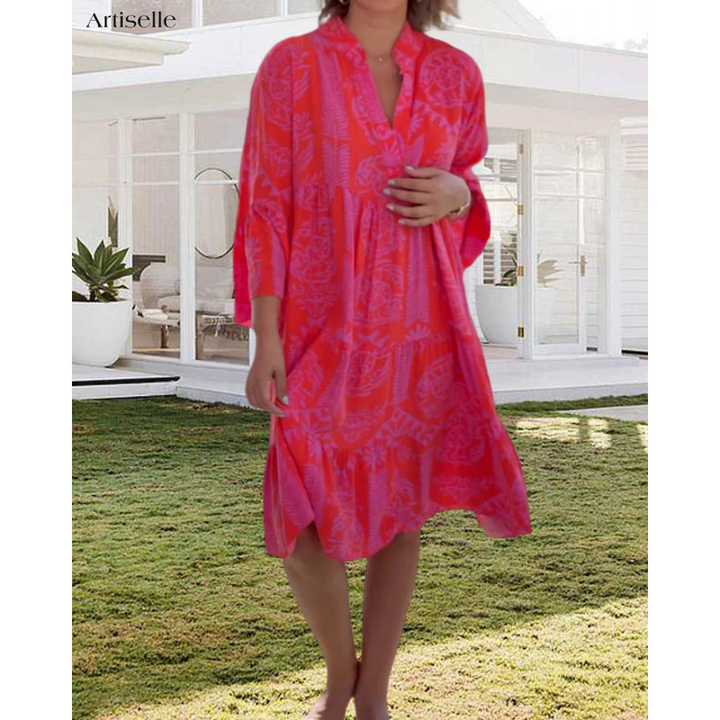 Artiselle | Willow - Boho 3/4 Sleeve Dress