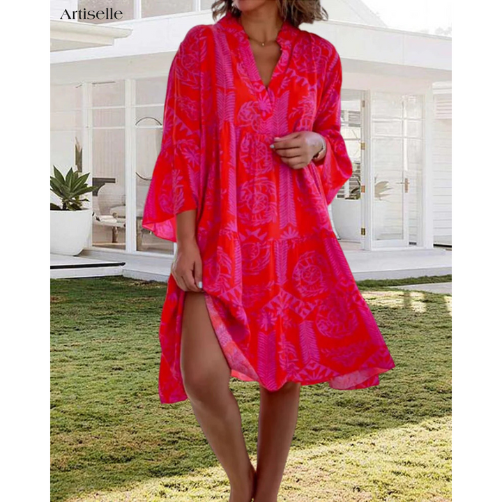 Artiselle | Willow - Boho 3/4 Sleeve Dress